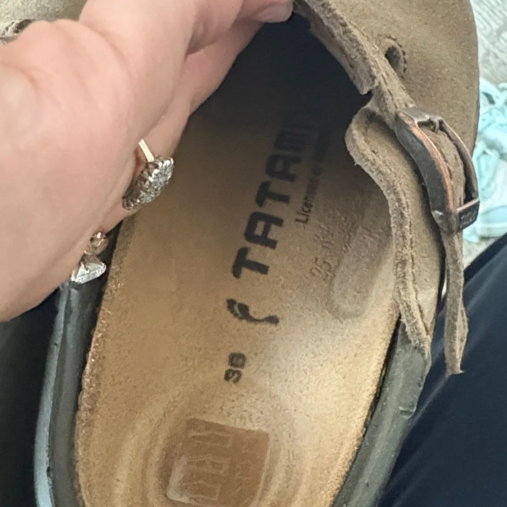 Birkenstock  Brown Suede Clogs - Picture 8 of 11